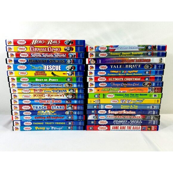 Thomas & Friends DVDs Lot of 30 No duplicates Thomas the Tank Engine Movie - Picture 1 of 13